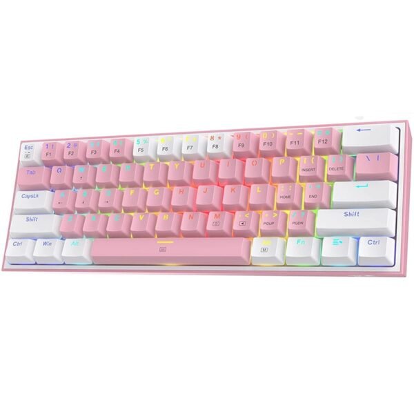 Teclado Redragon K617 60% RGB Gamer 61 Keys Red Switch - Imagem 3