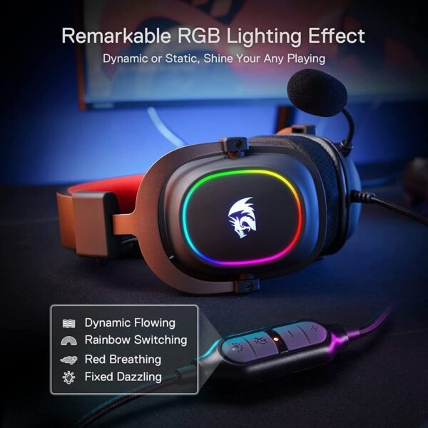 Headset Redragon H510 RGB Zeus X Gamer - Imagem 4